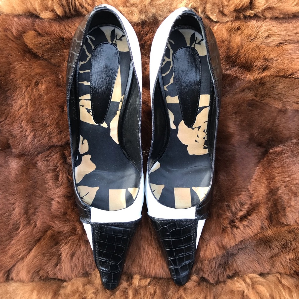 St. John Black & White Heels